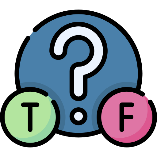 True or false Special Lineal color icon