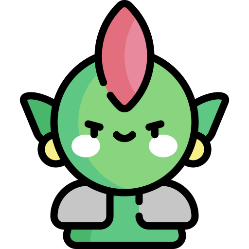 Goblin Kawaii Lineal color icon