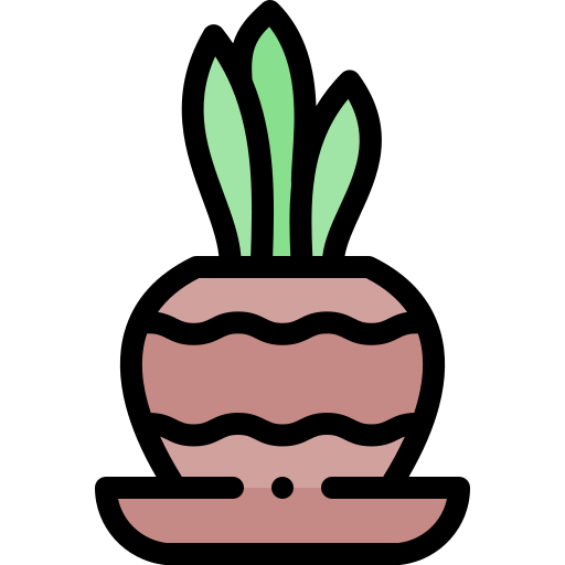 Plant pot Detailed Rounded Lineal color icon