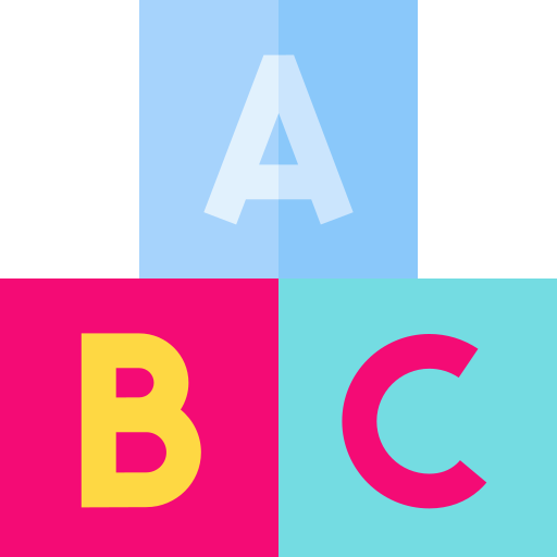 bloque abc icono gratis