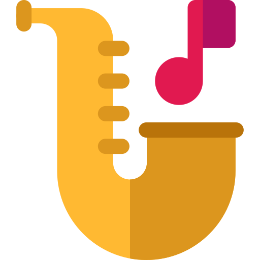 saxofón icono gratis