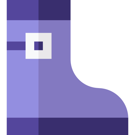 Water boots Basic Straight Flat icon