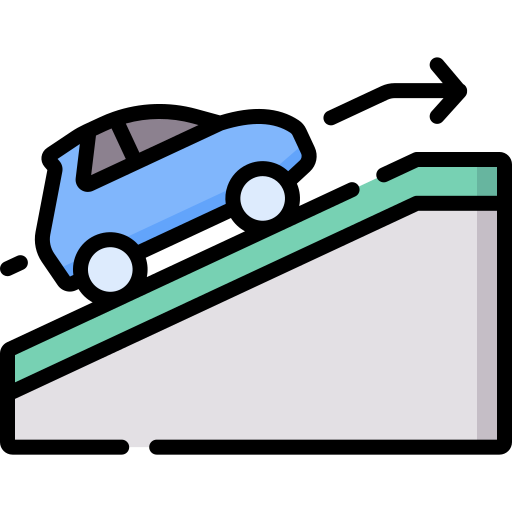 Transportation, travel, ramp, park, car, transport, parking icon