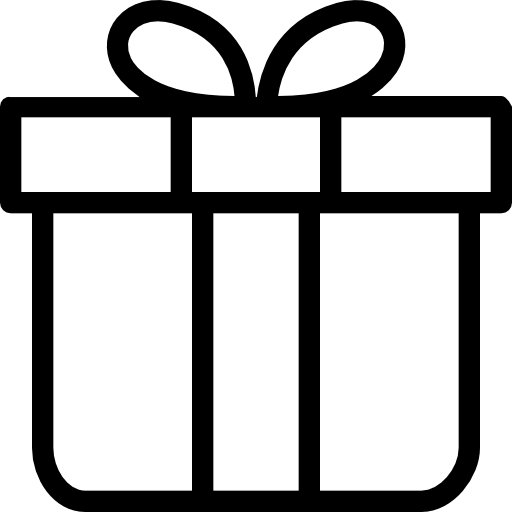 caja de regalo icono gratis