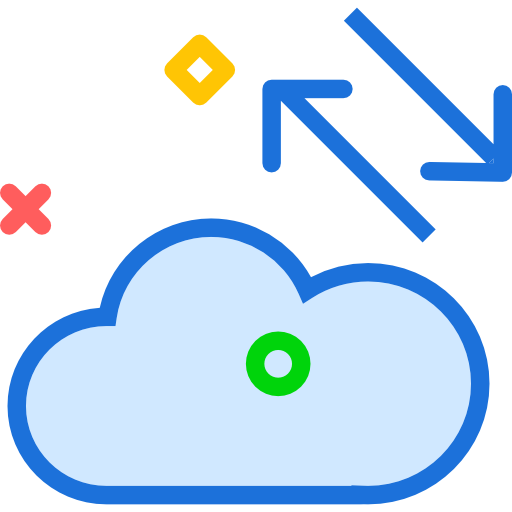 Cloud computing Swifticons Lineal Color icon