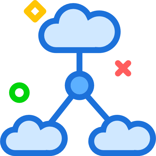 computación en la nube icono gratis