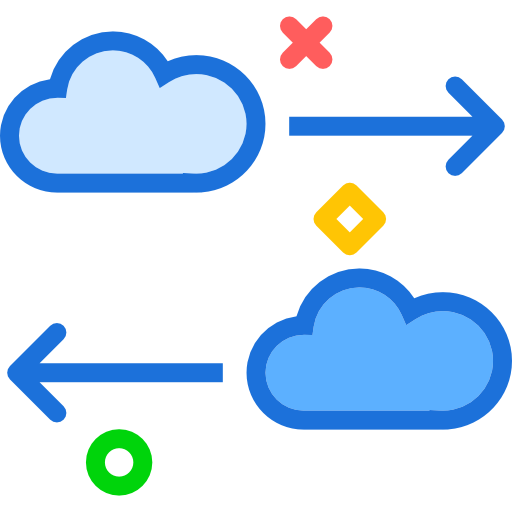 computación en la nube icono gratis