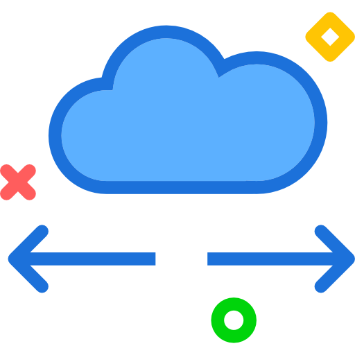 computación en la nube icono gratis