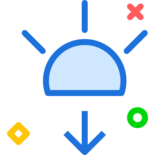 puesta de sol icono gratis