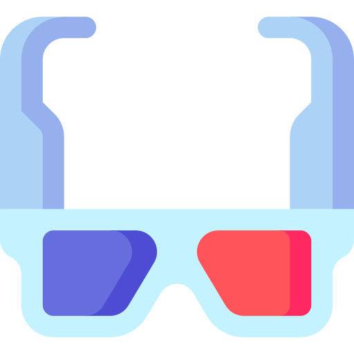 gafas 3d icono gratis