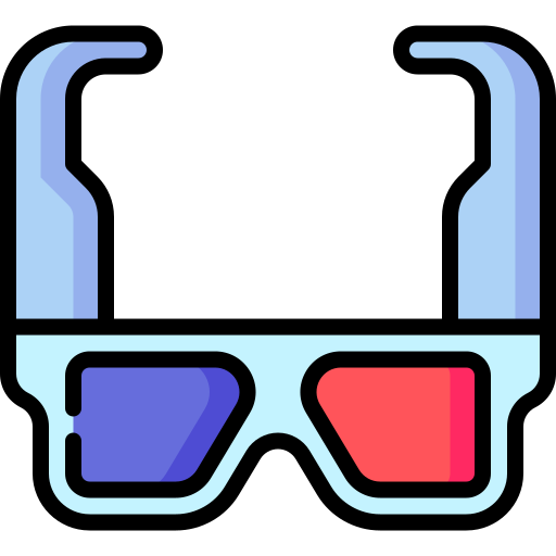 gafas 3d icono gratis