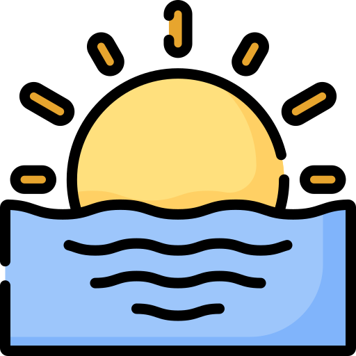 puesta de sol icono gratis