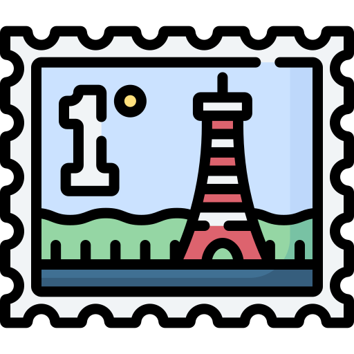 Post stamp free icon
