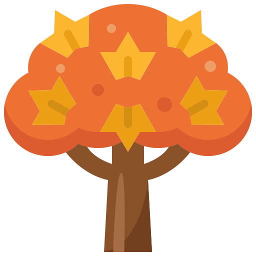 arbol de otoño icono gratis