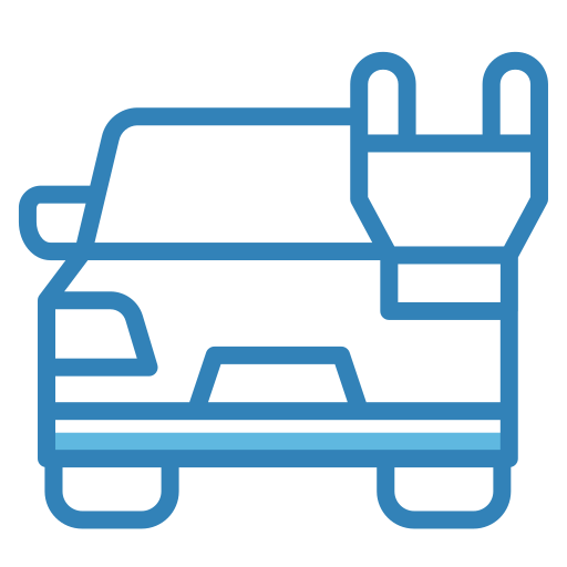 coche eléctrico icono gratis