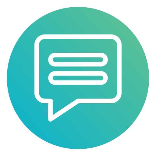 Chat Generic Flat Gradient icon