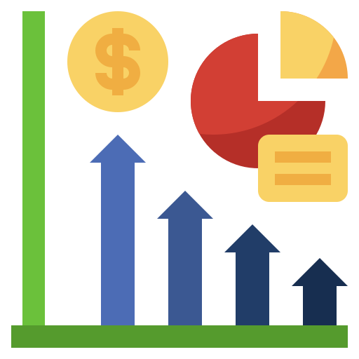 gráfico de barras icono gratis