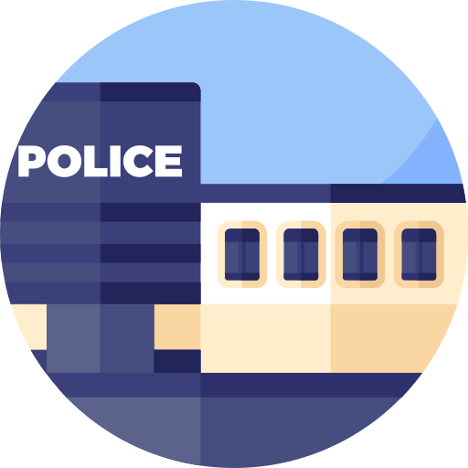 estación de policía icono gratis