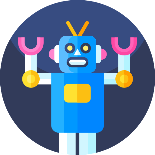 Robot Geometric Flat Circular Flat icon