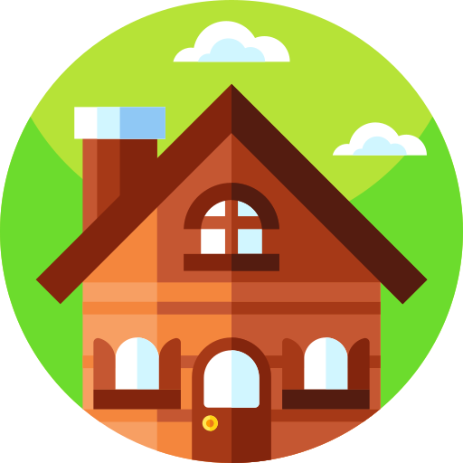 Cabin Geometric Flat Circular Flat icon