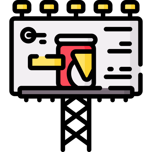 Рекламный щит бесплатно иконка Рекламный щит бесплатно иконка