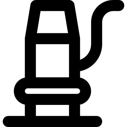 Gas station Basic Black Outline icon