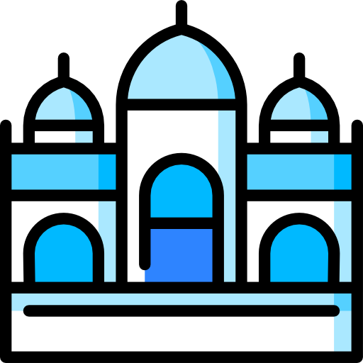 Taj Mahal Special Lineal Color Icon