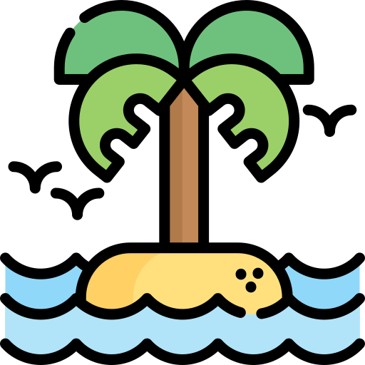ilha grátis ícone ilha grátis ícone