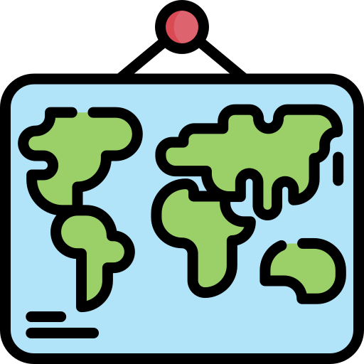 Icono De Mapa Del Mundo Special Lineal Color 2068