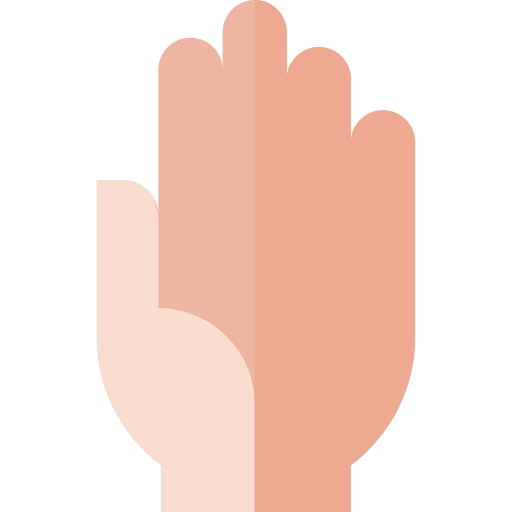 Hand Basic Straight Flat icon