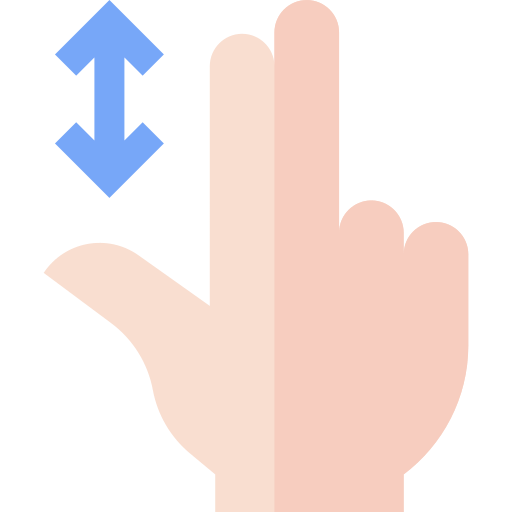 Hand Basic Straight Flat icon