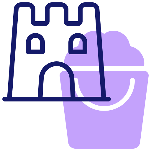 Sand castle free icon