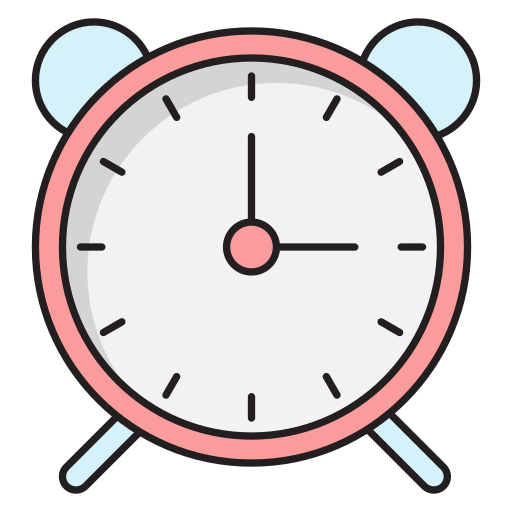 Alarm clock - Free time and date icons