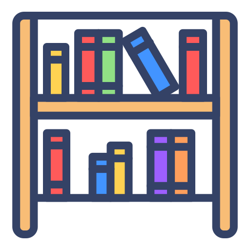 Bookshelf free icon Bookshelf free icon