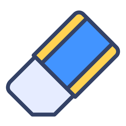 Eraser Generic Outline Color icon