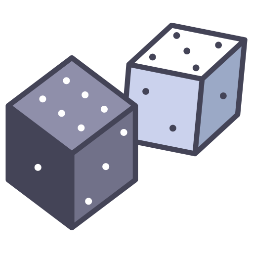 Dice Roll Vector Art PNG, Two Rolling White Dice Icon Flat Style, Style  Icons, White Icons, Dice Icons PNG Image For Free Download