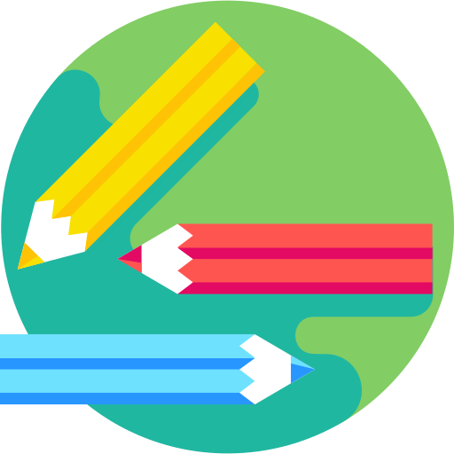 lapices de colores icono gratis