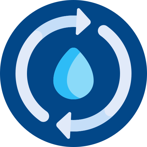 reciclar agua icono gratis