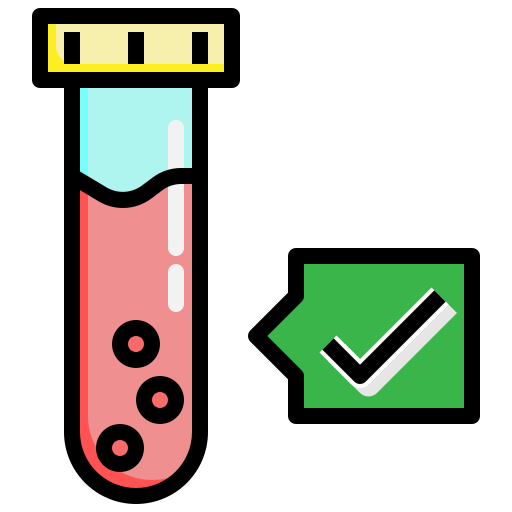 Blood Test Surang Lineal Color Icon