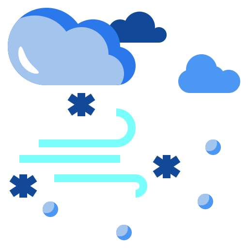 tormenta de nieve icono gratis