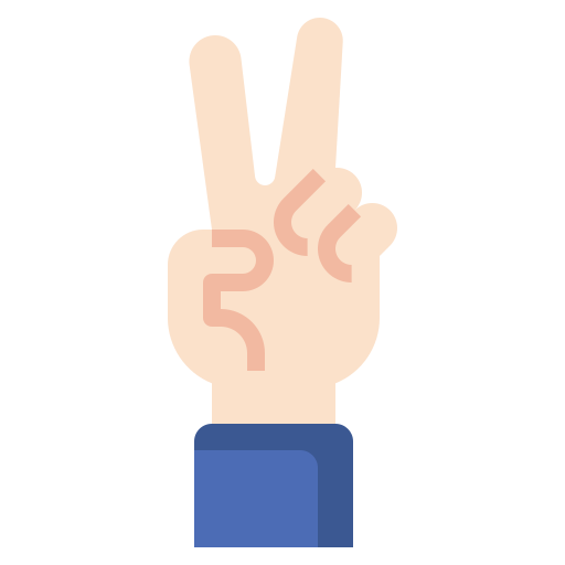 Peace sign Surang Flat icon