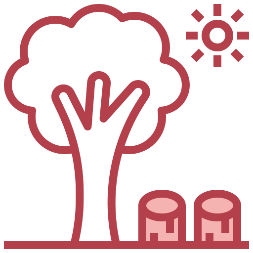 la déforestation Icône gratuit