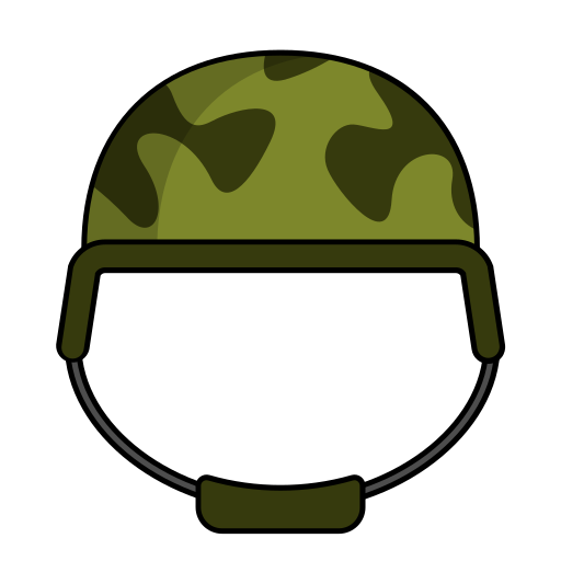 Helmet Generic Outline Color icon