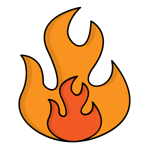 Fire Generic Outline Color icon