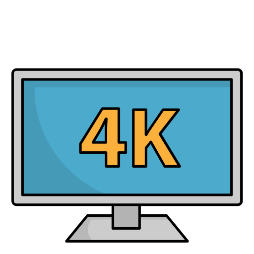 película 4k icono gratis