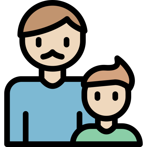 Padre e hijo - Iconos gratis de personas
