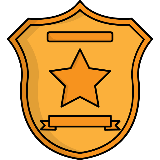 Police badge Generic Outline Color icon