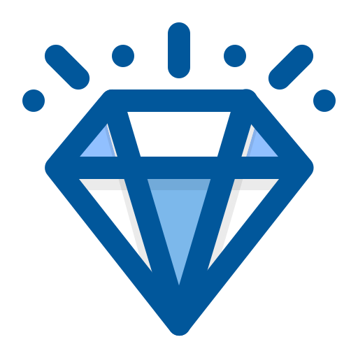 Diamonds Generic Blue icon