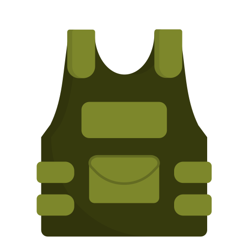 Cost-Effective Class Bulletproof vest icon police equipment