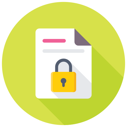 seguridad de archivos icono gratis